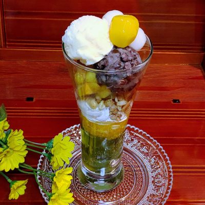 お芋と栗のパフェ